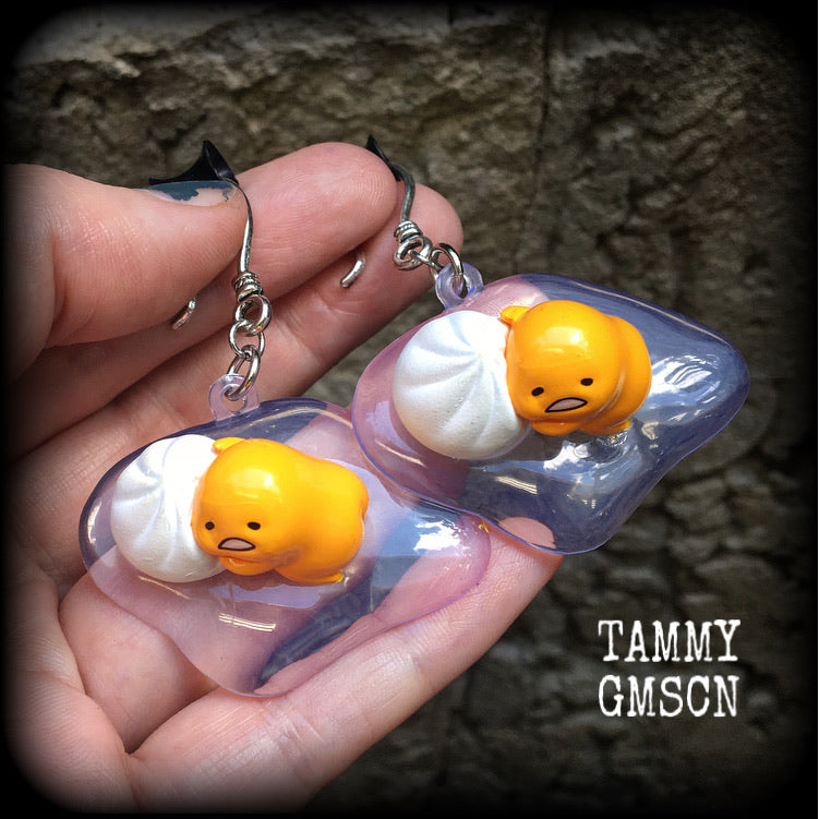 Gudetama earrings