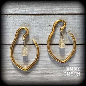 Gemstone ear weights 