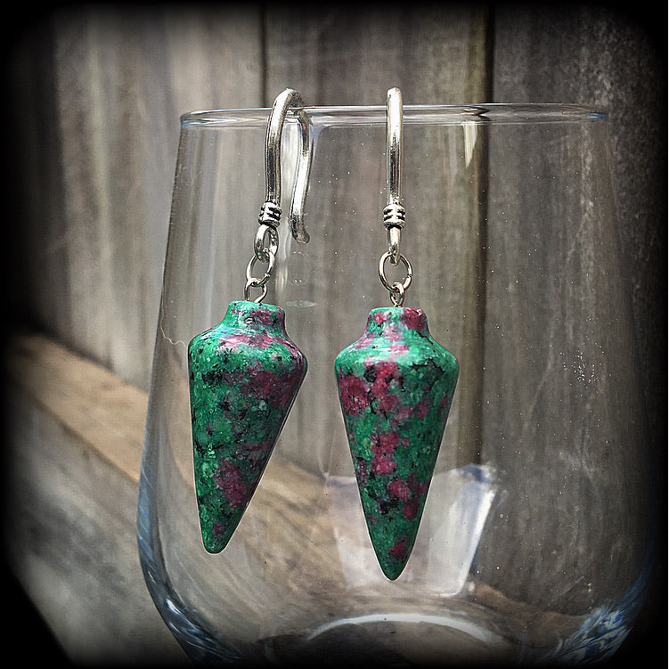 Ruby in Fuchsite jewelry 