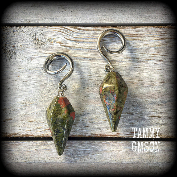 Gemstone ear hangers