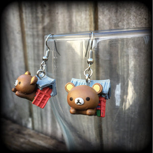 Rilakkuma Japanese anime earrings