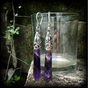 Gemstone earrings