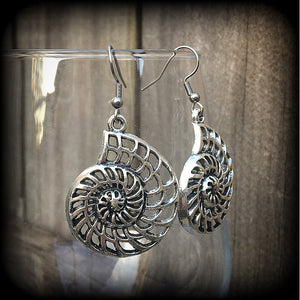 Fibonacci Spiral earrings 