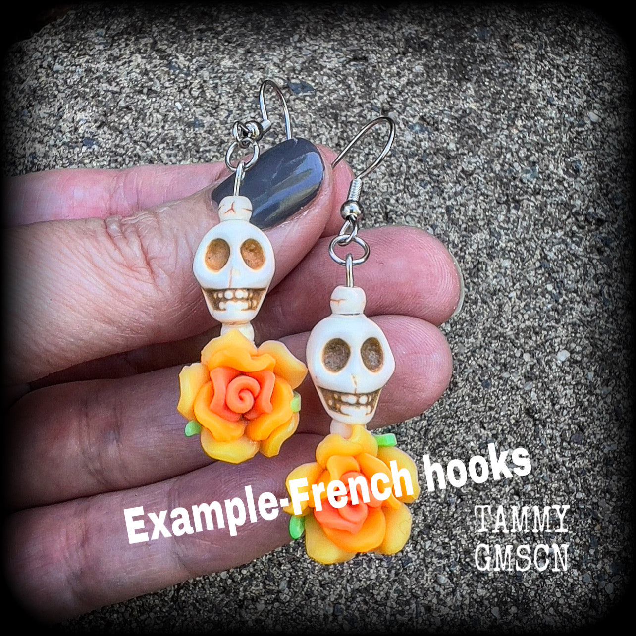 Day of the dead skull earrings-Los Muertos earrings