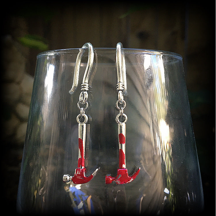 Crime scene earrings 