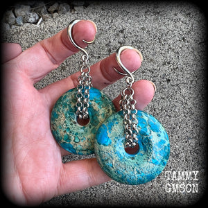 Gemstone ear hangers