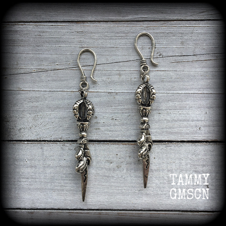 Vajra dagger earrings