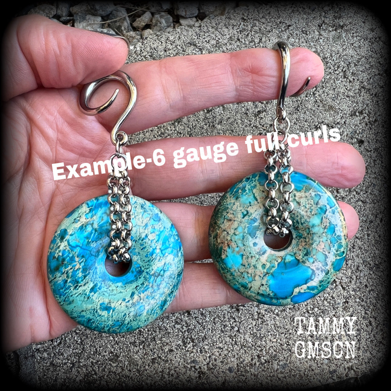 6 gauge ear weights