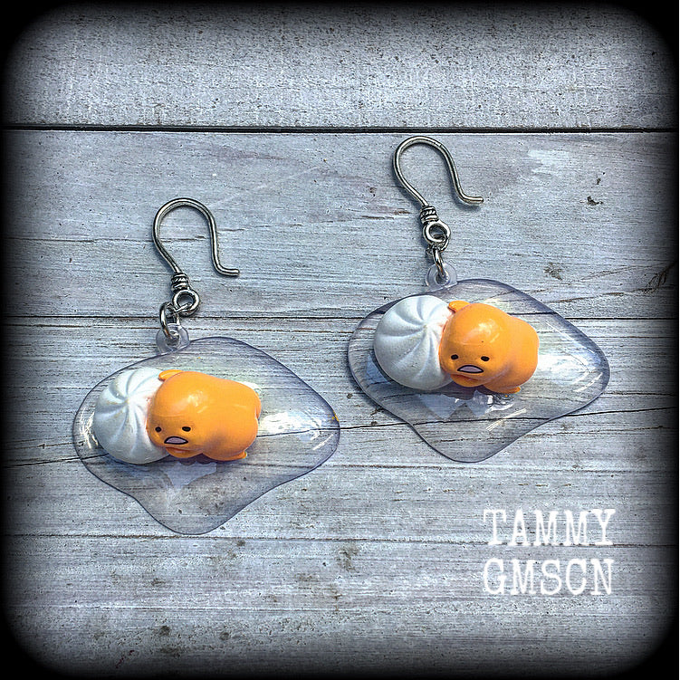 Gudetama earrings