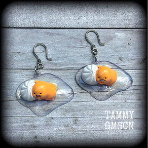 Gudetama earrings