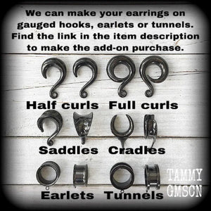 Sol Invictus hoop earrings-Tunnel friendly earrings