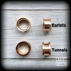 We will swap your gauged hooks for earlets or tunnels