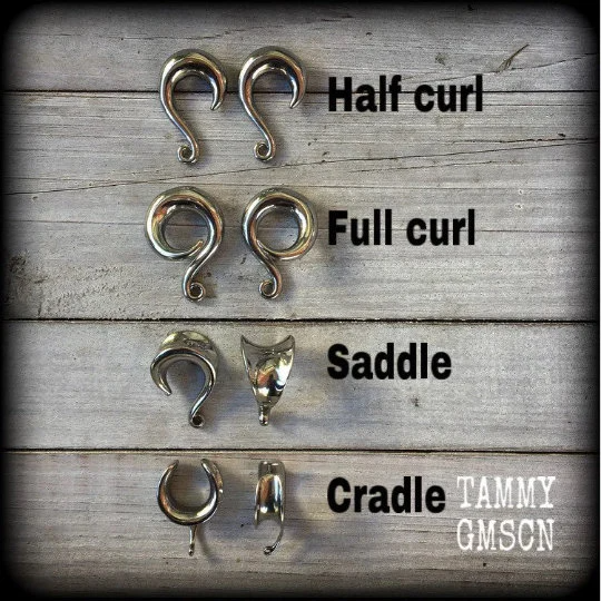 Wrench gauged earrings-Novelty ear weights