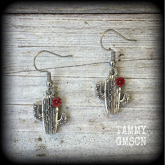 Cactus earrings-Succulent earrings