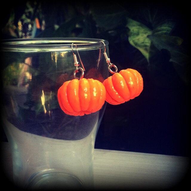 Pumpkin earrings