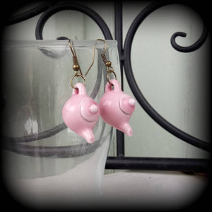 Teapot earrings