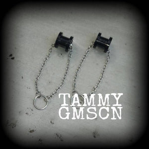 DIY magnetic clasp for 8mm 0 gauge earrings