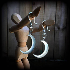 Crescent moon ear hangers