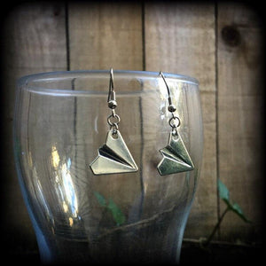 Airplane earrings-Aeroplane earrings