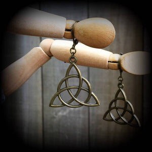 Triquetra earrings-Trinity Knot earrings