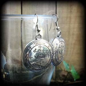 Archangel Michael talisman earrings-Occult earrings