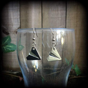 Airplane earrings-Aeroplane earrings