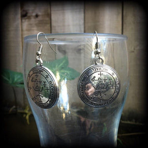 Archangel Michael talisman earrings-Occult earrings