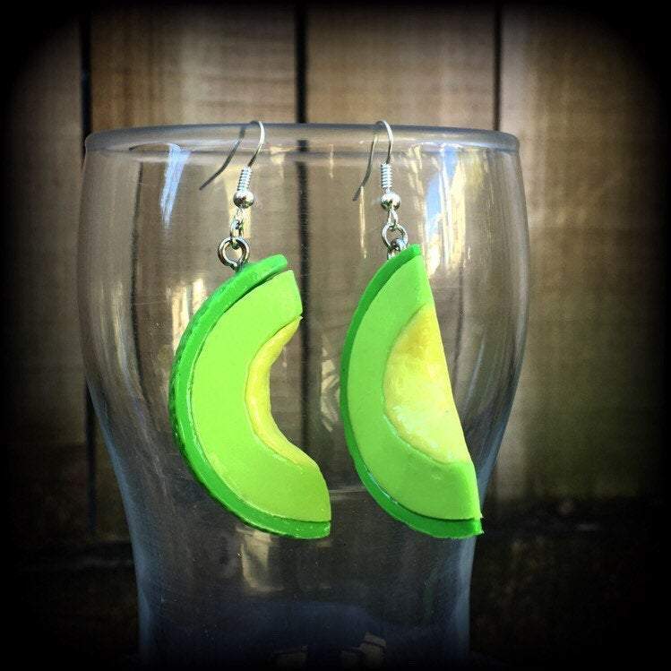 Avocado earrings-Retro earrings