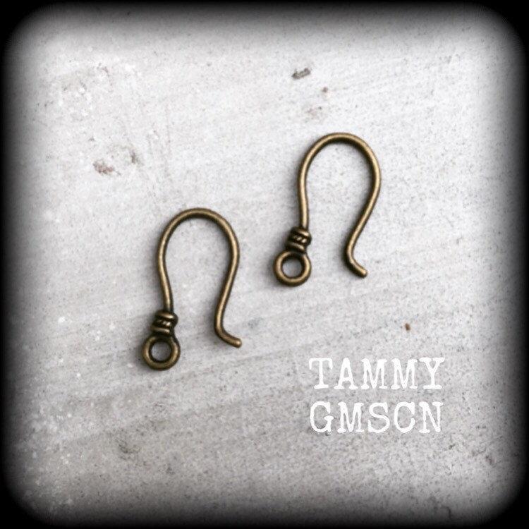 DIY hooks for 8 gauge and 3mm earrings