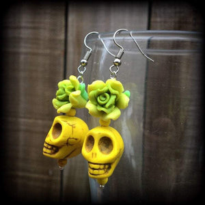 Skull earings-Day of the Dead earrings