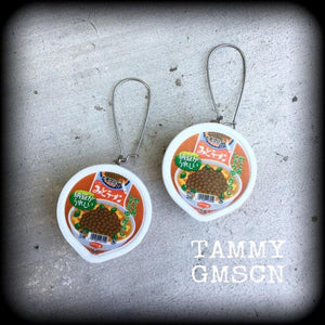 Noodles earrings-Ramen earrings