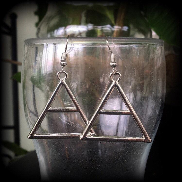 Occult earrings-Air alchemy earrings