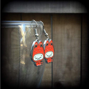 Hello Kitty earrings-Lobster earrings