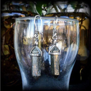 Pyrite earrings-Gemstone earrings