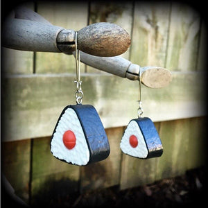 Sushi earrings-Onigiri earrings