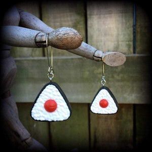 Sushi earrings-Onigiri earrings