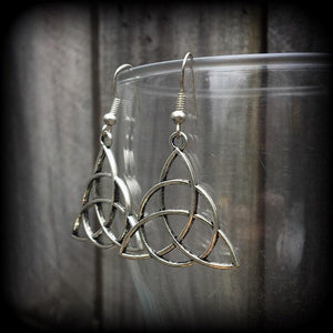 Triquetra earrings Celtic earrings Irish knot earrings Celtic knot earrings Trinity knot jewllery Celtic jewellery