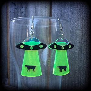 UFO earrings-Alien earrings