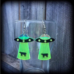 UFO earrings-Alien earrings