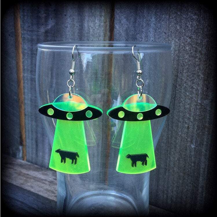 UFO earrings-Alien earrings