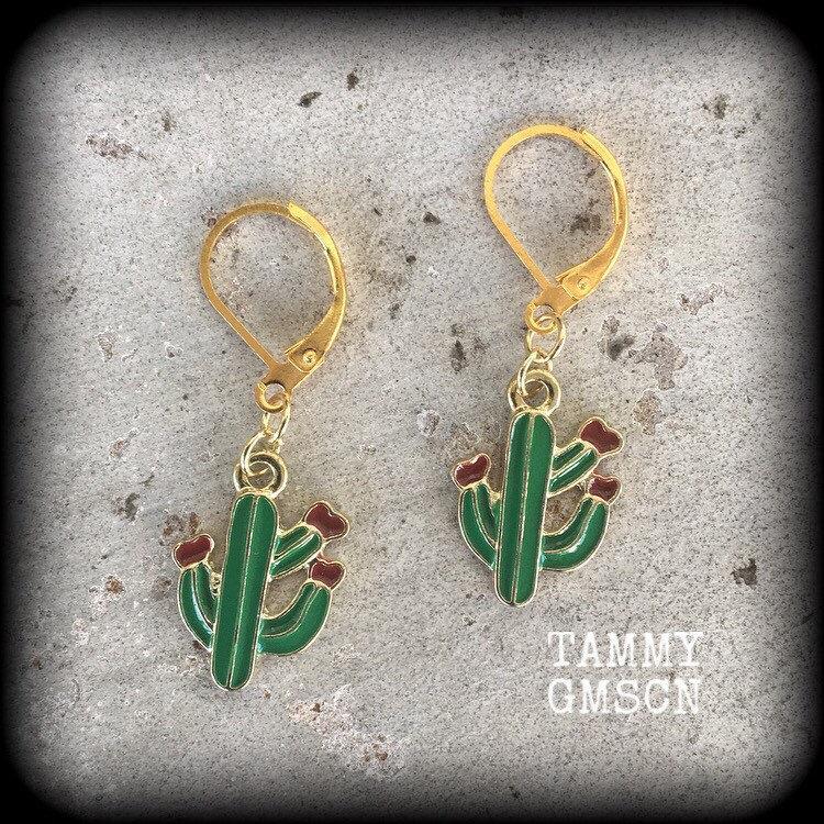 Cactus earrings-Succulent earrings