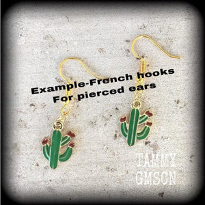 Cactus earrings-Succulent earrings