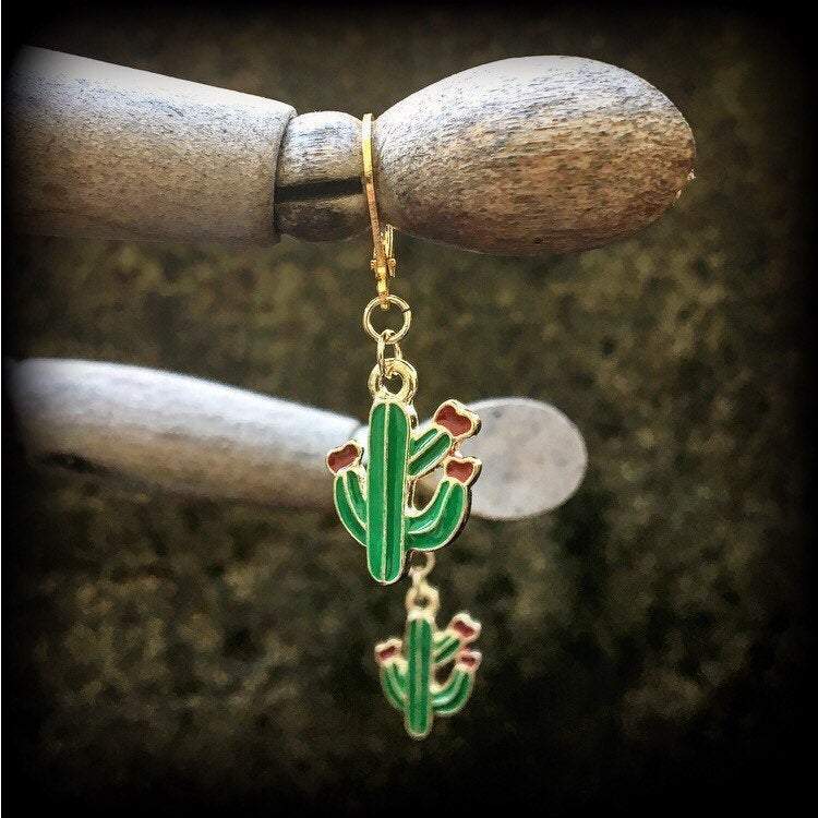 Cactus earrings-Succulent earrings