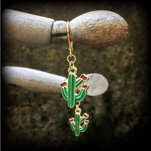 Cactus earrings-Succulent earrings