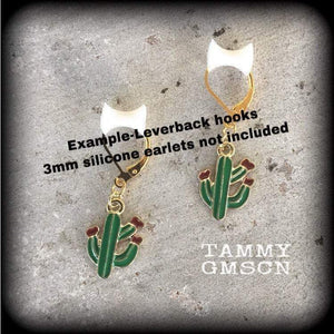 Cactus earrings-Succulent earrings