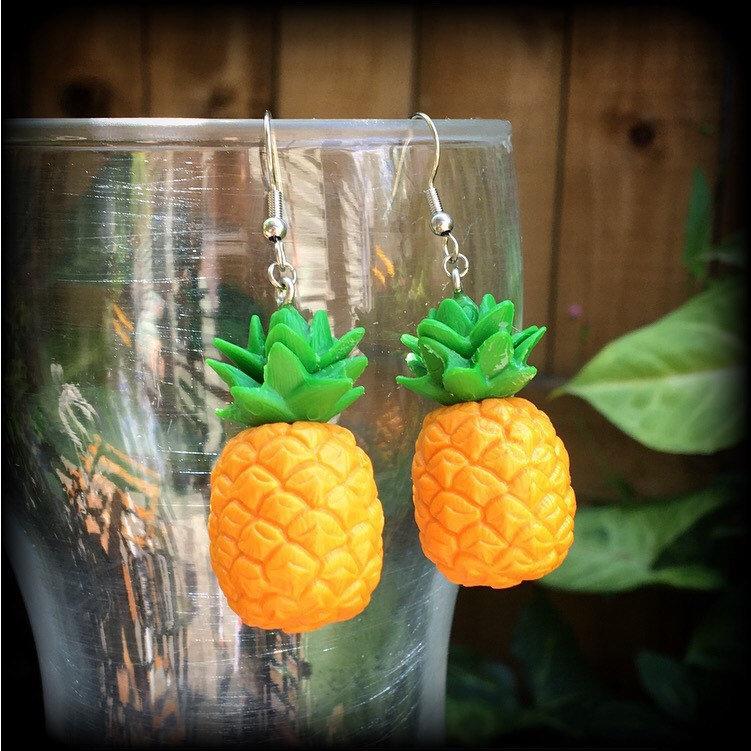 Pineapple earrings