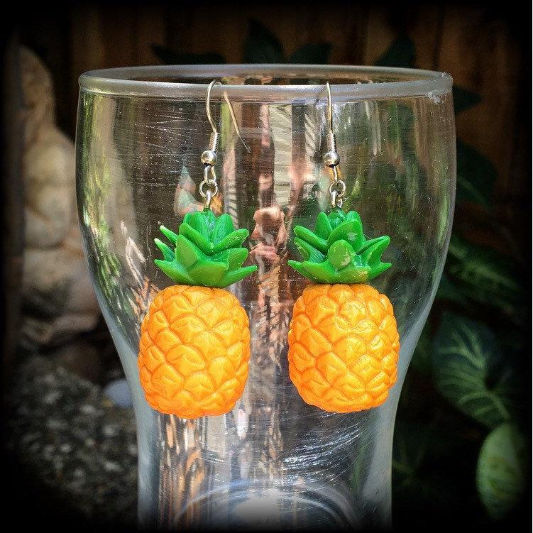 Pineapple earrings