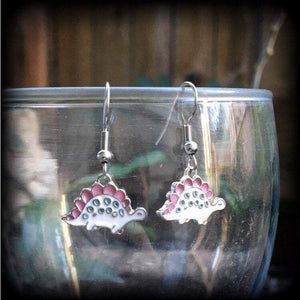 Stegosaurus earrings 