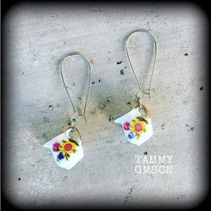 Alice in Wonderland earrings-Milk jug earrings