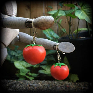 Tomato earrings-Tomatoe earrings